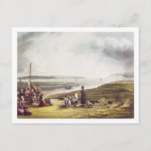 Carte Postale Quillebeuf, des "vues sur la Seine", gravée par
