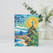 Carte Postale Quilling Christ Rédempteur à Rio (Debout devant)
