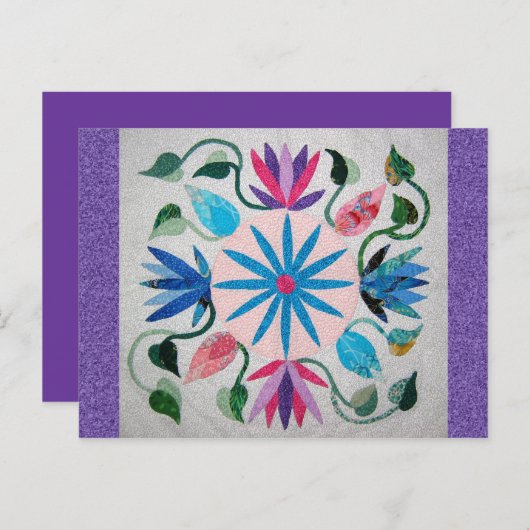 Carte Postale Quilt Whimsy (Devant / Derrière)