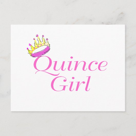 Carte Postale Quince Girl (Devant)