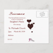 Carte postale Quinceanera (Dos)