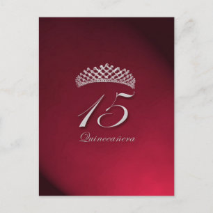 Carte Postale Quinceañera pour le 15ème anniversaire