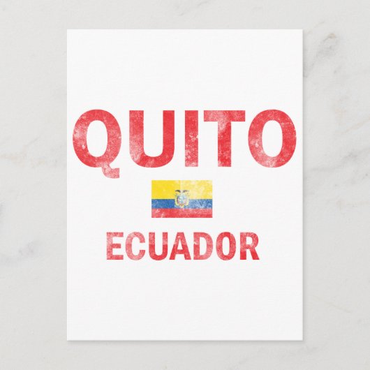 Carte Postale Quito Ecuador (Devant)