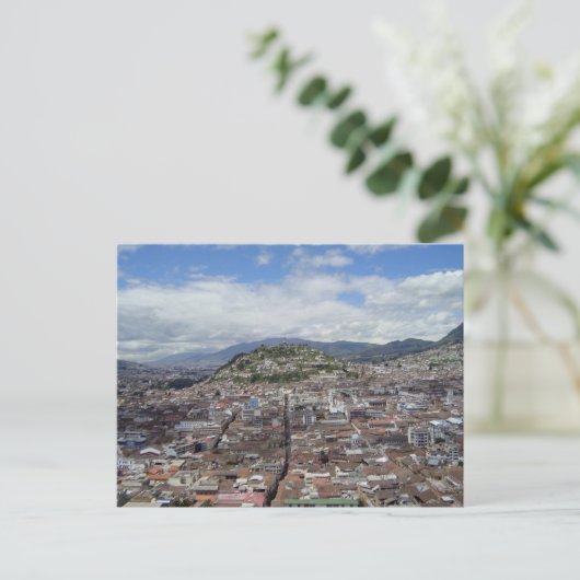 Carte Postale Quito, Equateur vue aérienne (Debout devant)
