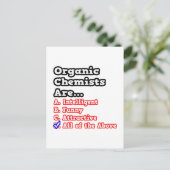 Carte Postale Quiz de chimiste biologique...Plaisanterie (Debout devant)