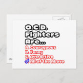 Carte Postale Quiz du combattant O.C.D. (Devant / Derrière)