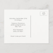 Carte Postale Quiz Night Trivia Party Invitation (Dos)