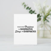 Carte Postale Quoi qu'il arrive - Chiropractics (Debout devant)