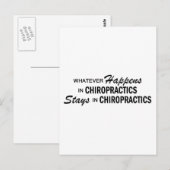 Carte Postale Quoi qu'il arrive - Chiropractics (Devant / Derrière)