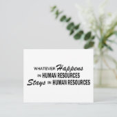 Carte Postale Quoi qu'il arrive - Ressources humaines (Debout devant)