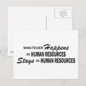Carte Postale Quoi qu'il arrive - Ressources humaines (Devant / Derrière)
