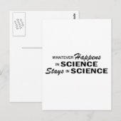 Carte Postale Quoi qu'il arrive - Science (Devant / Derrière)