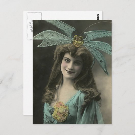 Carte Postale Quoi sur sa tête (Devant / Derrière)