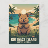 Carte Postale Quokka dans Rottnest Island Australie (Devant)