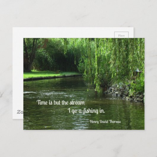 Carte Postale Quota about time and fishing. (Devant / Derrière)