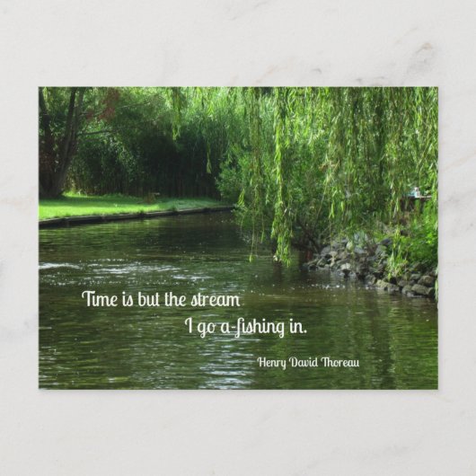Carte Postale Quota about time and fishing. (Devant)