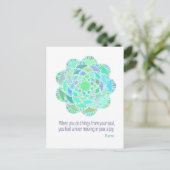 Carte Postale Quota de Mandala Rumi Joy (Debout devant)