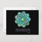 Carte Postale Quota de Mandala Rumi Joy (Devant / Derrière)