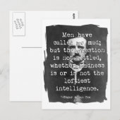 Carte Postale Quota de Men Have Called Me Mad Poe (Devant / Derrière)