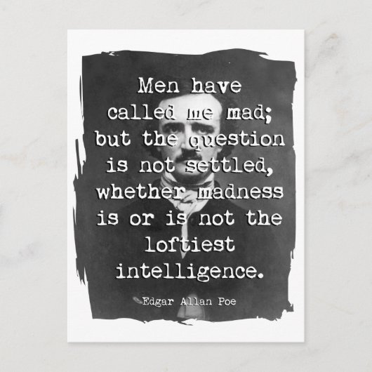 Carte Postale Quota de Men Have Called Me Mad Poe (Devant)