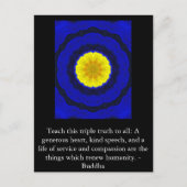 Carte Postale QUOTATION DE Bouddha - Apprenez cette triple vérit (Devant)