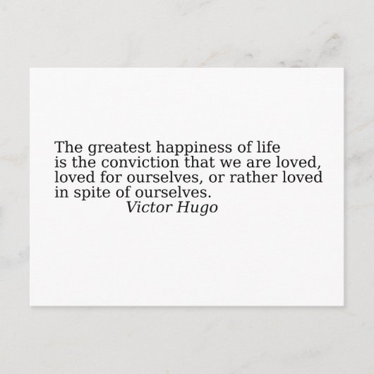 Carte Postale Quote about life (Devant)