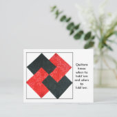 Carte postale Quote Bloc Quilt (Debout devant)