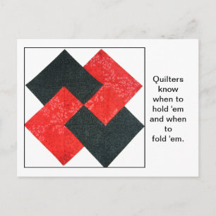 Carte postale Quote Bloc Quilt