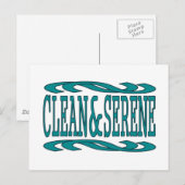 Carte Postale Quote de récupération Inspirationnelle propre et s (Devant / Derrière)