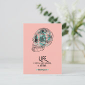 Carte postale Quote de vie audacieuse (Debout devant)