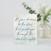 Carte Postale Quote d'inspiration Motivational Watercolor (Debout devant)