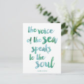 Carte postale Quote-Part mer Watercolor (Debout devant)