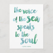 Carte postale Quote-Part mer Watercolor (Devant)