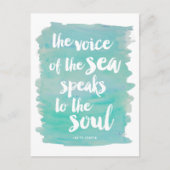 Carte postale Quote-Part mer Watercolor (Devant)
