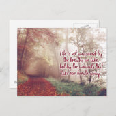 Carte postale Quote vie (Devant / Derrière)