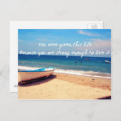 Carte postale Quote-Vie (Devant / Derrière)