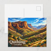 Carte Postale Quthing Lesotho (Devant / Derrière)