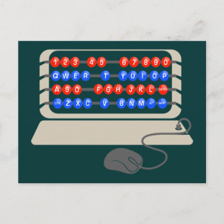 CARTE POSTALE QWERTY, C.-B.