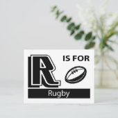 Carte Postale R est pour le rugby (Debout devant)