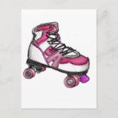 Carte Postale R est pour Rollerskate (Devant)