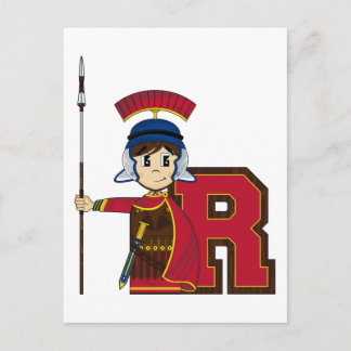 Carte Postale R est pour Roman Soldier