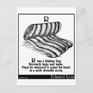 Carte Postale R était un tapis de chemin de fer