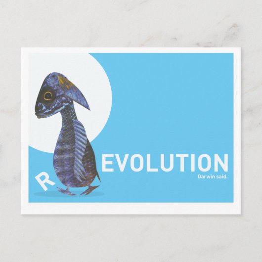 Carte postale (R)ÉVOLUTION,DARWIN A DIT (Devant)
