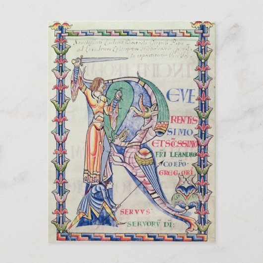 Carte Postale 'R' initial historique (Devant)