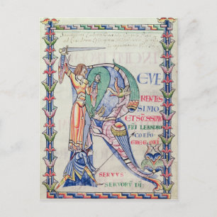 Carte Postale 'R' initial historique