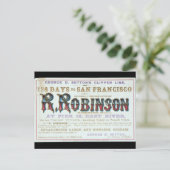 Carte Postale R Robinson Clipper voilier 1863 (Debout devant)