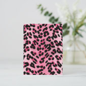 Carte Postale RAB Rockabilly Pink Cheetah Imprimer (Debout devant)