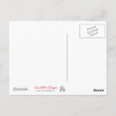 Carte Postale RAB Rockabilly très cerise cerises sur noir (Dos)