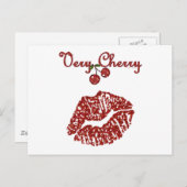 Carte Postale RAB Rockabilly très Cherry Kiss (Devant / Derrière)