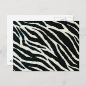 Carte Postale RAB Rockabilly Zebra Imprimer noir et blanc (Devant / Derrière)